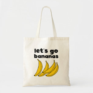 Bolsa Tote Vamos Ir Bananas Saco