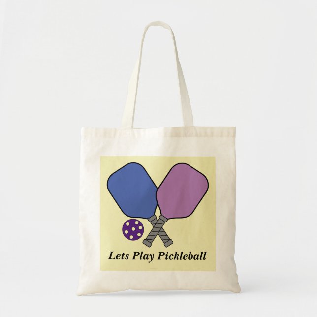 Bolsa Tote Vamos Jogar Pickleball (Frente)
