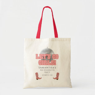 Bolsa Tote Vamos Lá Cowgirl Despedida de Solteira Disco
