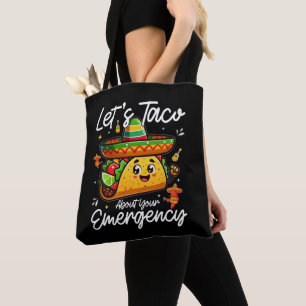 Bolsa Tote Vamos Taco Sobre o Seu Amante de Comida Mexicana d