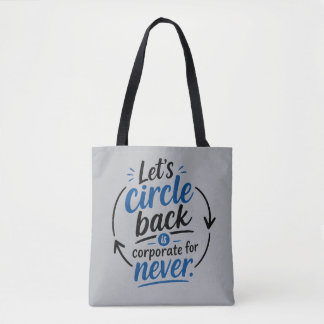 Bolsa Tote Vamos Voltar Mais Tarde É Corporativo para Nunca