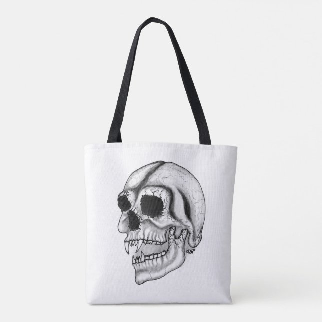 Bolsa Tote Vampire Skull (Verso)