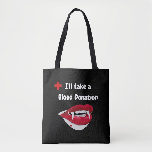 Bolsa Tote vampiro halloween (Frente)