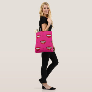 Bolsa Tote Vampiro Rosa Sapatinho Halloween