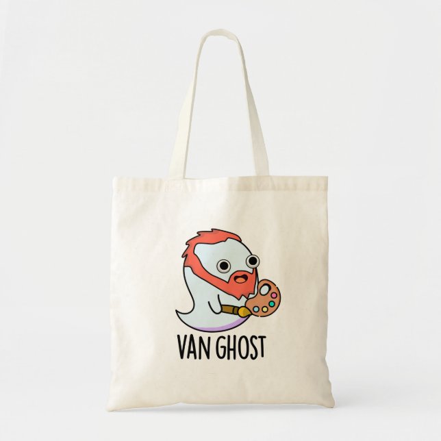 Bolsa Tote Van Ghost Funny Artist Ghost Pun (Frente)