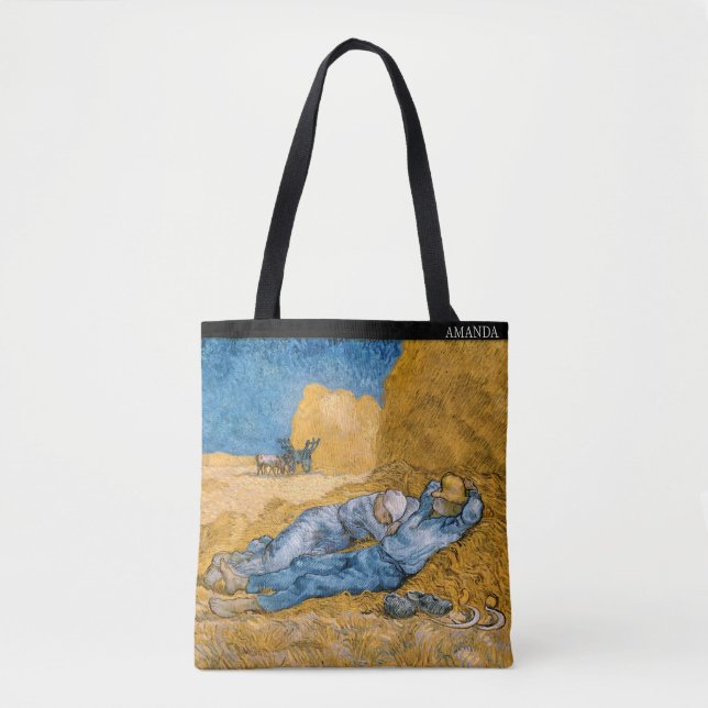 Bolsa Tote Van Gogh – A Sesta – Personalizado  (Frente)