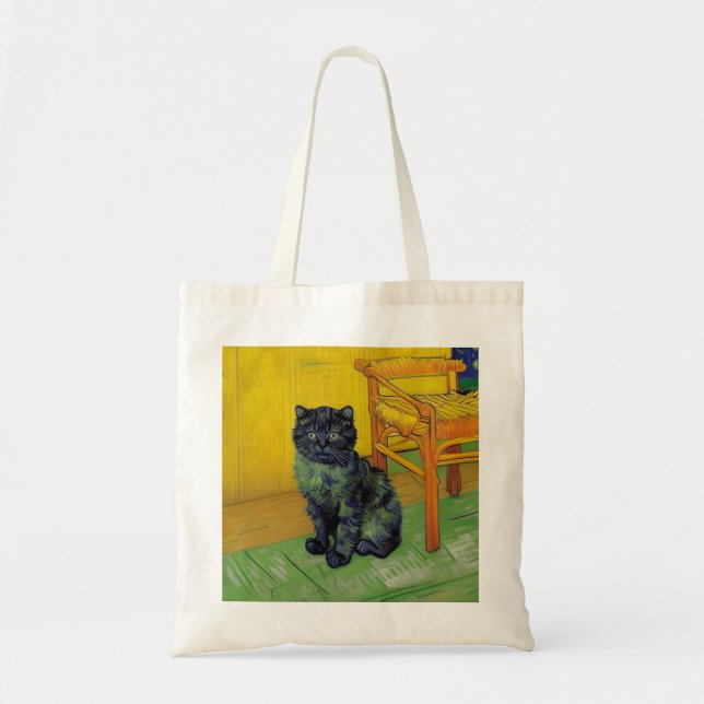 Bolsa Tote Van Gogh Black Cat (Frente)