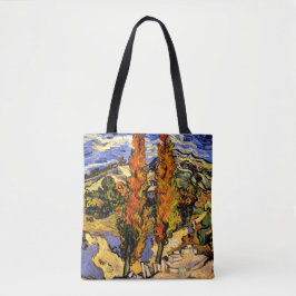 Bolsa Tote Van Gogh - Dois Poplars em um Hill - 1889