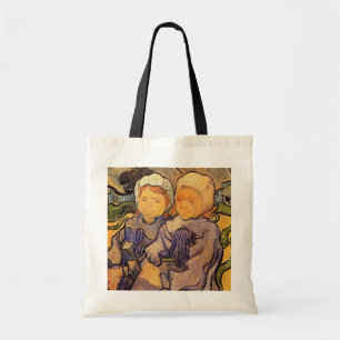 Bolsa Tote Van Gogh, Duas Crianças, Arte Impressionista Antig