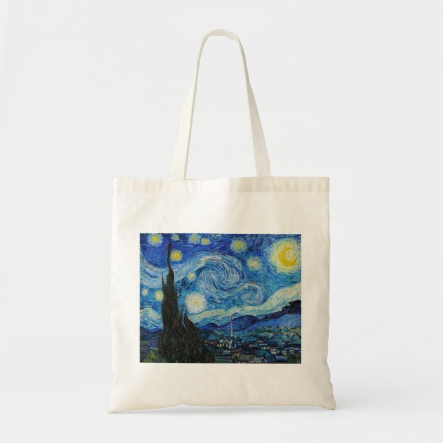 Bolsa Tote Van Gogh é a Noite Estrelada (Frente)