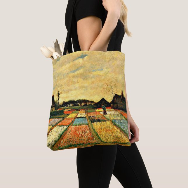 Bolsa Tote Van Gogh - Flower Beds na Holanda (Close Up)