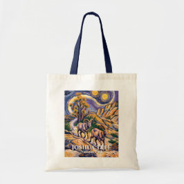 Bolsa Tote Van Gogh Joshua Tree Wildlife Sheep Custom Text