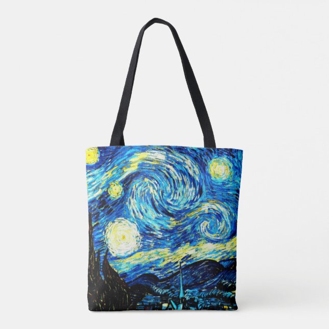 Bolsa Tote Van Gogh - Noite Estrelada (Verso)