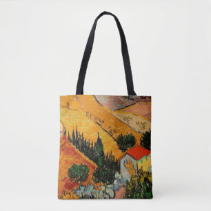Bolsa Tote Van Gogh - Paisagem com Casas e Plowman