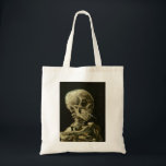 Bolsa Tote van gogh Skull<br><div class="desc">"van gogh Skull", "skeleton Smokers Cigarro",  calavera,  "van gogh",  "van gough", "Day Of The Morts", "dia de los muertos",  crânio,  esqueleto,  "skeleton queima cigarro"</div>