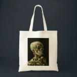 Bolsa Tote van gogh Skull<br><div class="desc">"van gogh Skull", "skeleton Smokers Cigarro", calavera, "van gogh", "van gough", "Day Of The Morts", "dia de los muertos", crânio, esqueleto, "skeleton queima cigarro"</div>