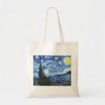 Bolsa Tote VAN GOGH Starry Night<br><div class="desc">"van gogh vincent",  noite estrelada,  "pintura famosa",  vintage,  estrelas,  céu,  "bela arte",  azul</div>