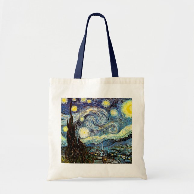 Bolsa Tote Van Gogh Starry Night Fine Art (Frente)