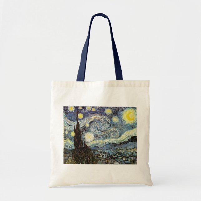 Bolsa Tote Van Gogh Starry Night Fine Art (Frente)