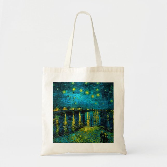 Bolsa Tote Van Gogh Starry Night Over the Rhône (Frente)