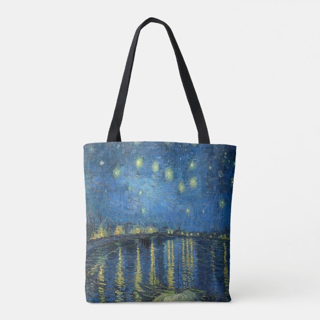 Bolsa Tote Van Gogh Starry Night Over the Rhone (Verso)