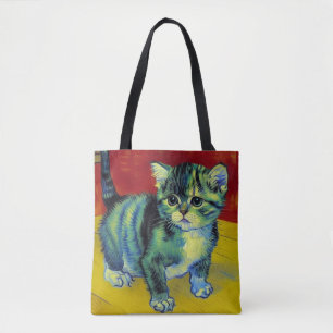 Bolsa Tote Van Gogh Tabby Cat