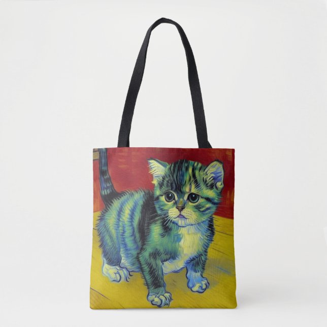 Bolsa Tote Van Gogh Tabby Cat (Frente)