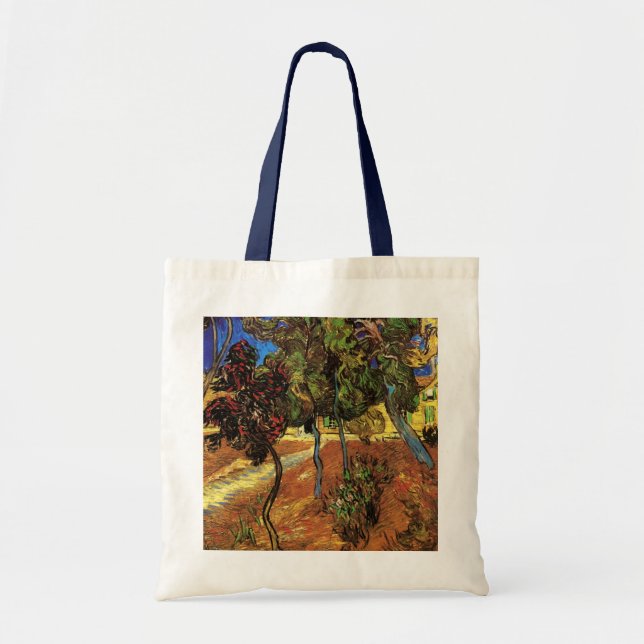 Bolsa Tote Van Gogh Trees no Jardim, Hospital Santo Paul (Frente)