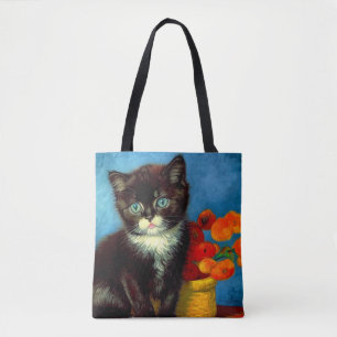 Bolsa Tote Van Gogh Tuxedo Cat