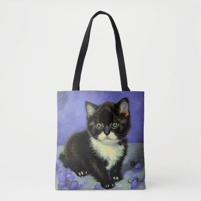Bolsa Tote Van Gogh Tuxedo Kitten (Frente)