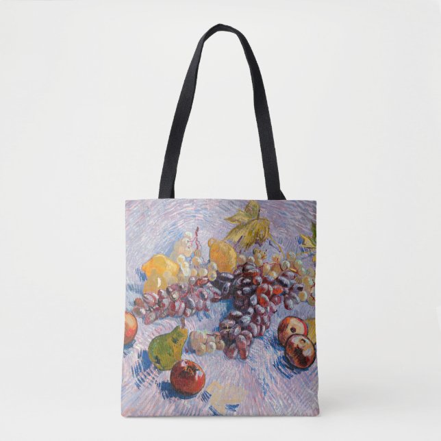 Bolsa Tote Van Gogh - Uvas, Limões, Peras e Maçãs, (Frente)
