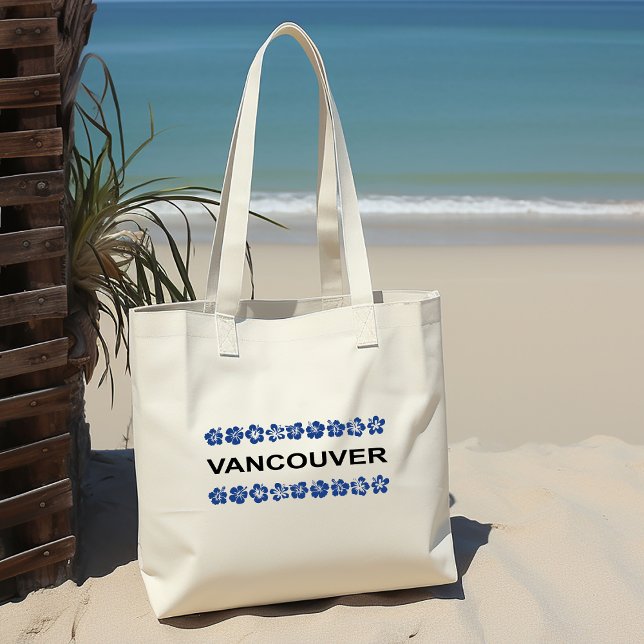 Bolsa Tote Vancouver Aloha Bandas Cor Azul (Criador carregado)