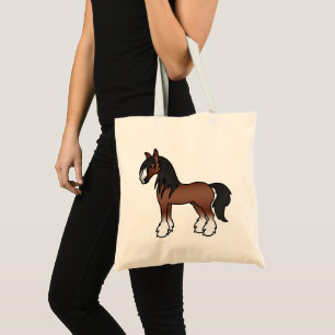 Bolsa Tote Vanner cigano/Shire/Cavalo Clydesdale