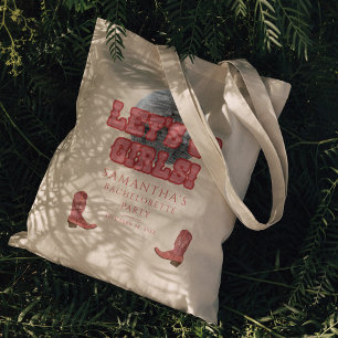 Bolsa Tote Vaqueira de Disco Vamos Meninas Festa de Despedida
