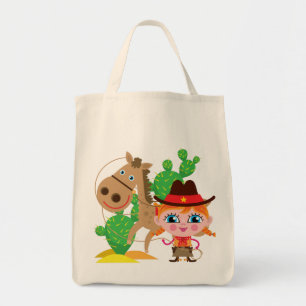 Bolsa Tote Vaqueira e cavalo