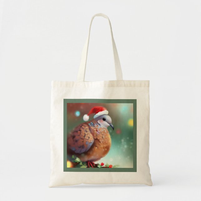 Bolsa Tote Vara de Tartaruga de Natal 1 (Frente)