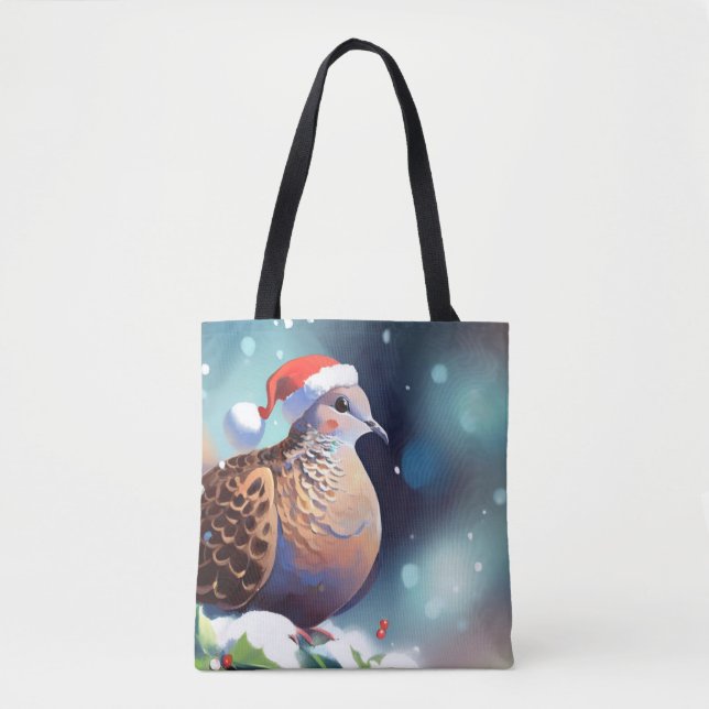 Bolsa Tote Vara de Tartaruga de Natal 2 (Frente)