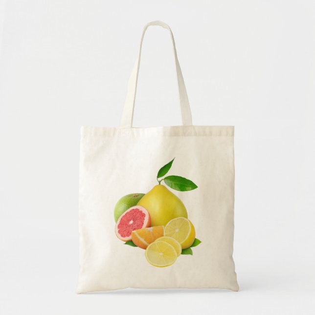 Bolsa Tote Várias frutas de citrinos (Frente)