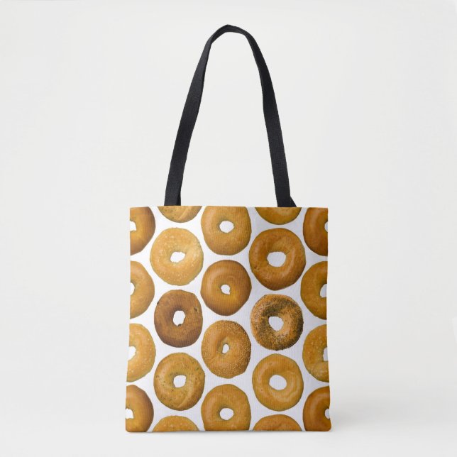 Bolsa Tote Variedade de Bagels (Frente)