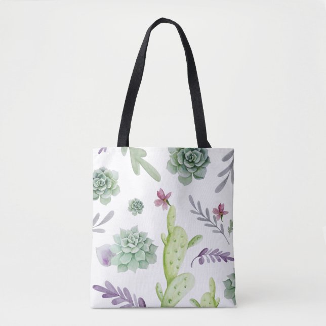 Bolsa Tote Variedades de Cactus (Frente)