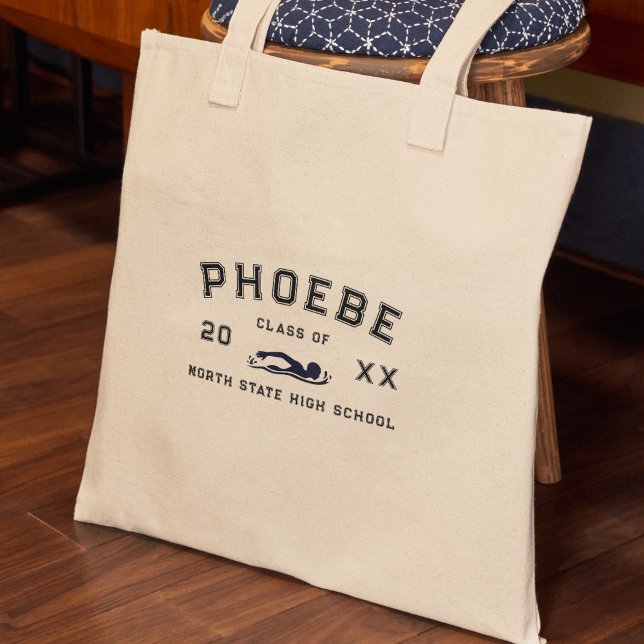 Bolsa Tote Varsity Letter Sports Graduation Custom Athlete (Celebrate your athlete in the family with this Varsity Letter Sports Graduation Custom Athlete Tote!)