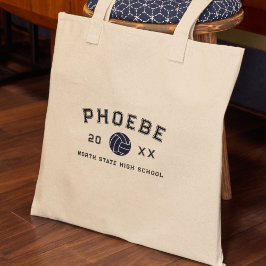 Bolsa Tote Varsity Letter Sports Graduation Custom Athlete