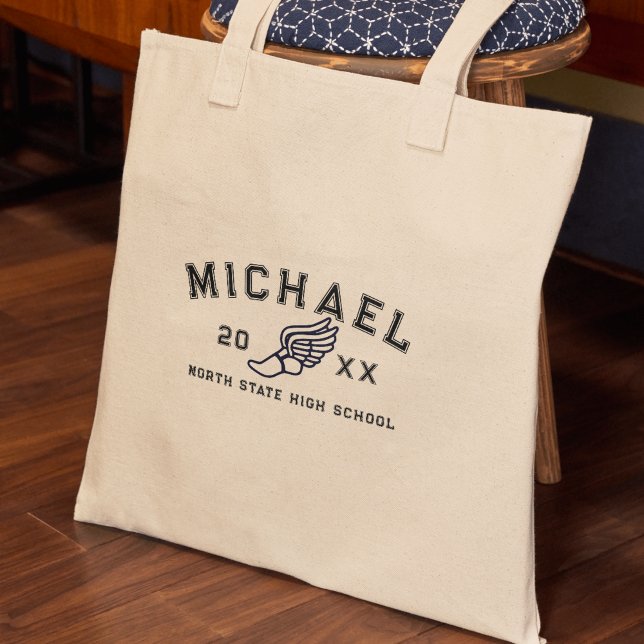 Bolsa Tote Varsity Letter Sports Graduation Custom Athlete (Celebrate your athlete in the family with this Varsity Letter Sports Graduation Custom Athlete Tote!)