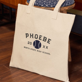 Bolsa Tote Varsity Letter Sports Graduation Custom Athlete