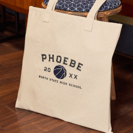 Bolsa Tote Varsity Letter Sports Graduation Custom Athlete