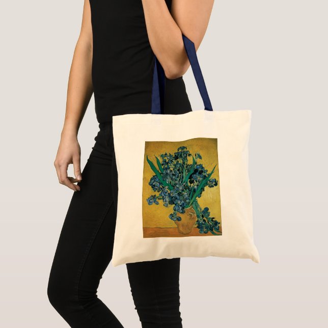 Bolsa Tote Vase "Ainda viva" com irrisões de Vincent van Gogh (Frente (produto))
