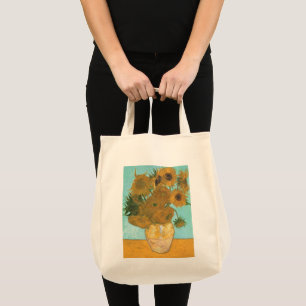 Bolsa Tote Vase com doze girassóis por Vincent van Gogh