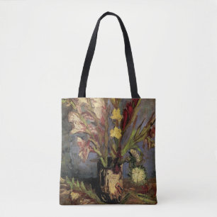Bolsa Tote Vase com Gladioli por Vincent van Gogh