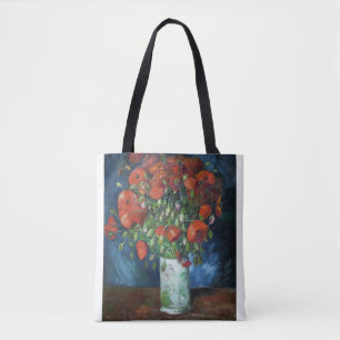 Bolsa Tote Vase com Poppies 1886 por Vincent van Gogh