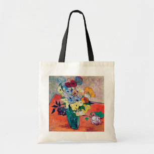Bolsa Tote Vase com Rosas e Anêmonas, Van Gogh